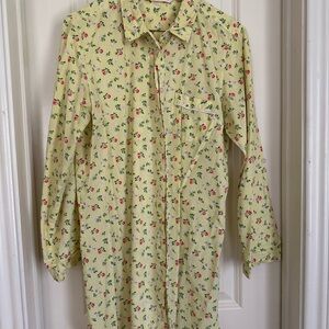 Floral Yellow Sleep Shirt